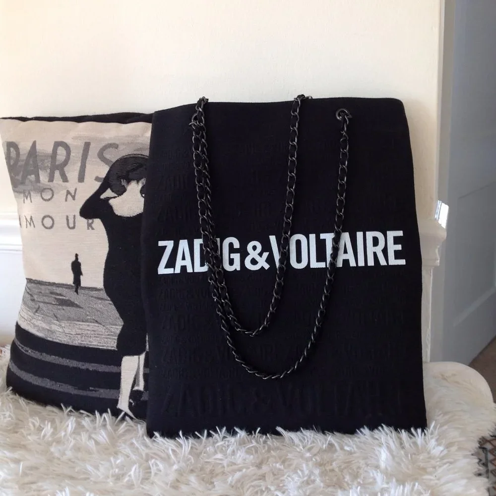 Zadig & Voltaire Tote with Chain Straps